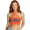 Illinois Fighting Illini Orange Multi Way Bandeau Top
