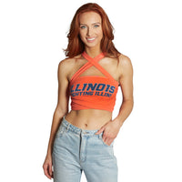 Illinois Fighting Illini Orange Multi Way Bandeau Top
