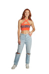 Illinois Fighting Illini Orange Multi Way Bandeau Top