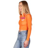 Virginia Tech Orange Mock Neck Top