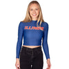Illinois Fighting Illini Navy Mock Neck Top