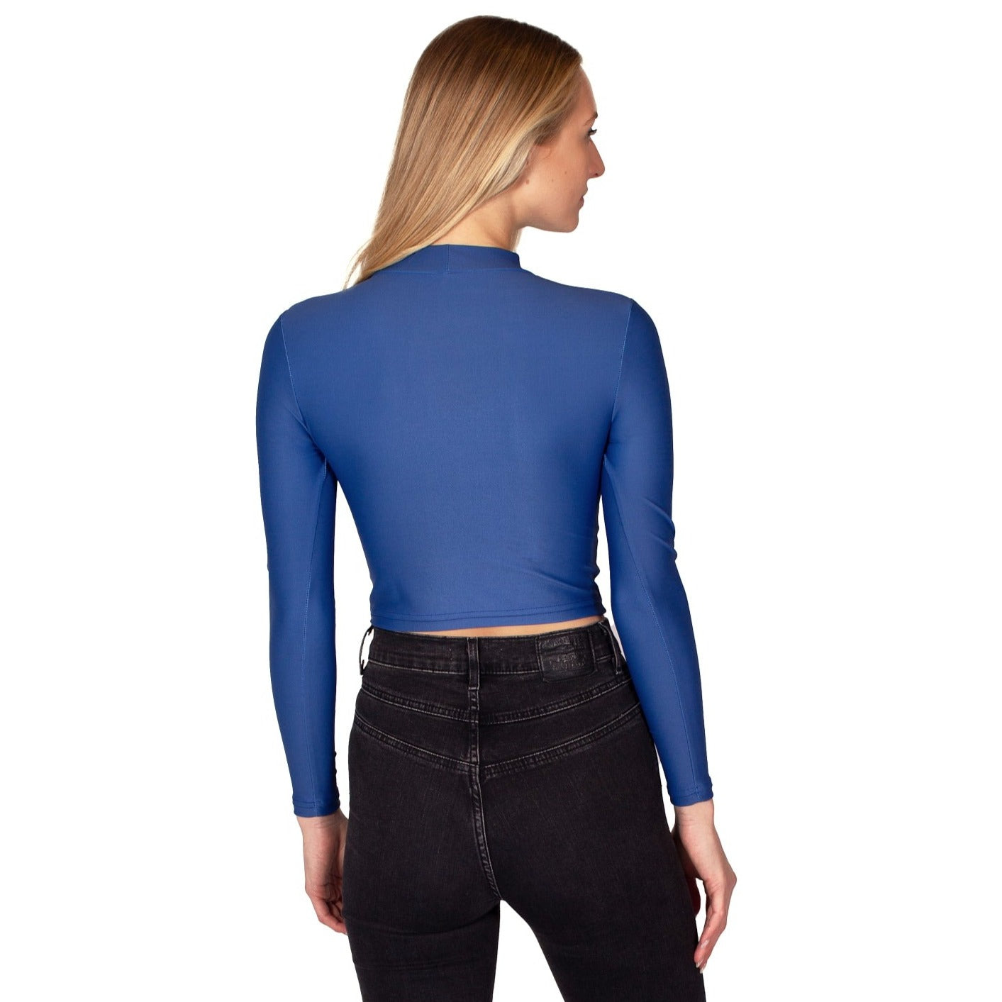 Illinois Fighting Illini Navy Mock Neck Top