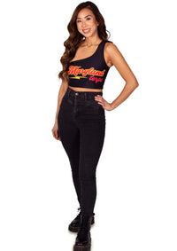 Maryland Terps Lightning One Shoulder Top