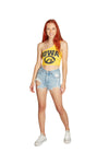 Iowa Hawkeyes Yellow One Shoulder Top