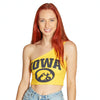 Iowa Hawkeyes Yellow One Shoulder Top