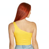 LSU Yellow One Shoulder Top