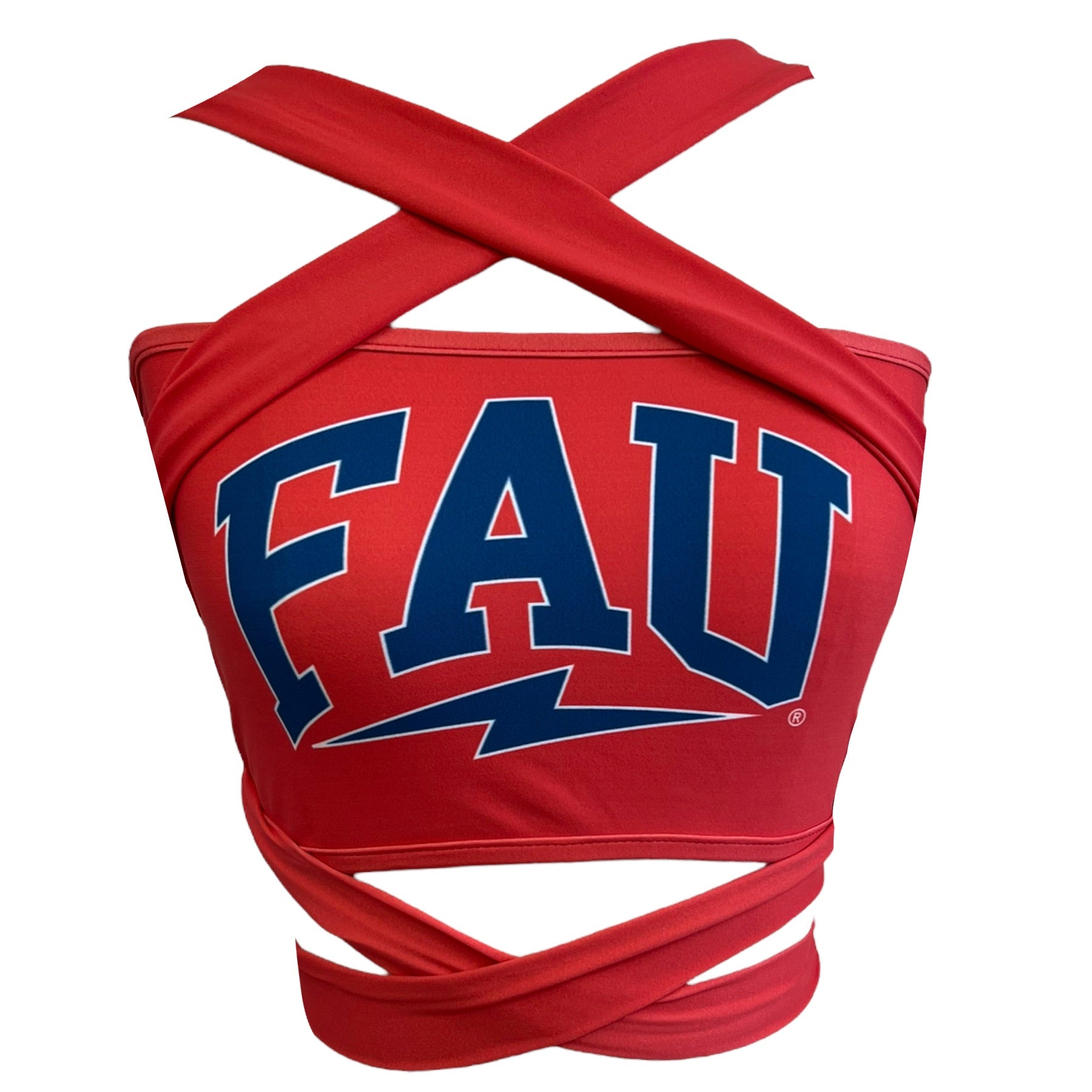 Florida Atlantic Owls Red Multi Way Bandeau Top