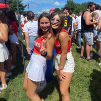 Maryland Terps Red Crop Tank Top