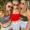 Maryland Terps Lips Black Spaghetti Tank