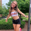 Maryland Terps White Bandeau Top