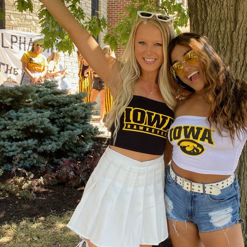 Iowa Hawkeyes Black Tube Top