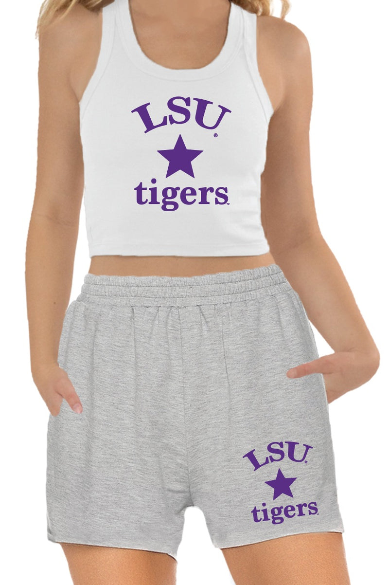LSU Tank Top & Sweat Shorts