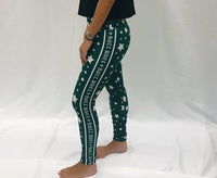 Tulane Roll Wave Side Stripe Leggings
