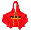 Maryland Terps Red Varsity Furry Hoodie