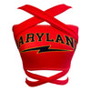 Maryland Terps Red Multi Way Bandeau Top