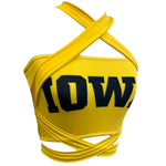 Iowa Hawkeyes Yellow Multi Way Bandeau