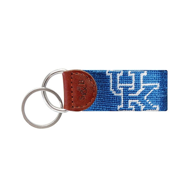 Blue University of Kentucky Needlepoint Key Fob - lo + jo, LLC