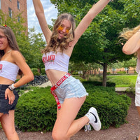Maryland Terps White Bandeau Top