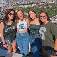 Michigan State Bandana Top
