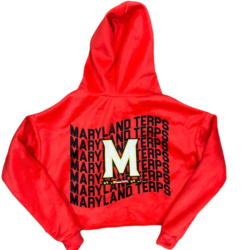 Maryland Terps Red Varsity Furry Hoodie – lojobands