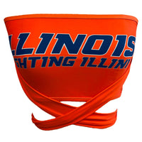 Illinois Fighting Illini Orange Multi Way Bandeau Top