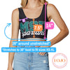Michigan State Black Crop Tank Top