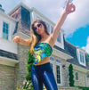 Tulane Collage Bandana Top