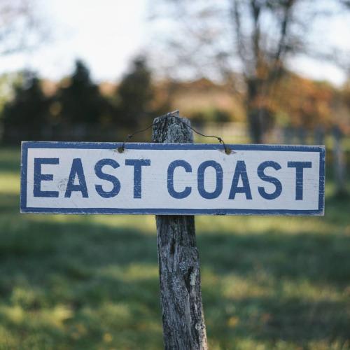 East Coast Wooden Sign