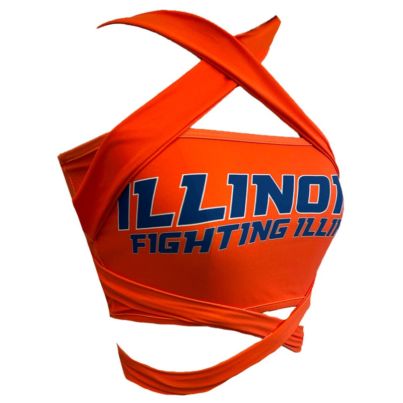 Illinois Fighting Illini Orange Multi Way Bandeau