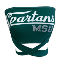 Michigan State Green Multi Way Bandeau Top