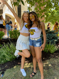 Iowa Hawkeyes White Tube Top