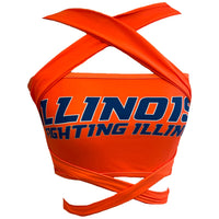 Illinois Fighting Illini Orange Multi Way Bandeau Top
