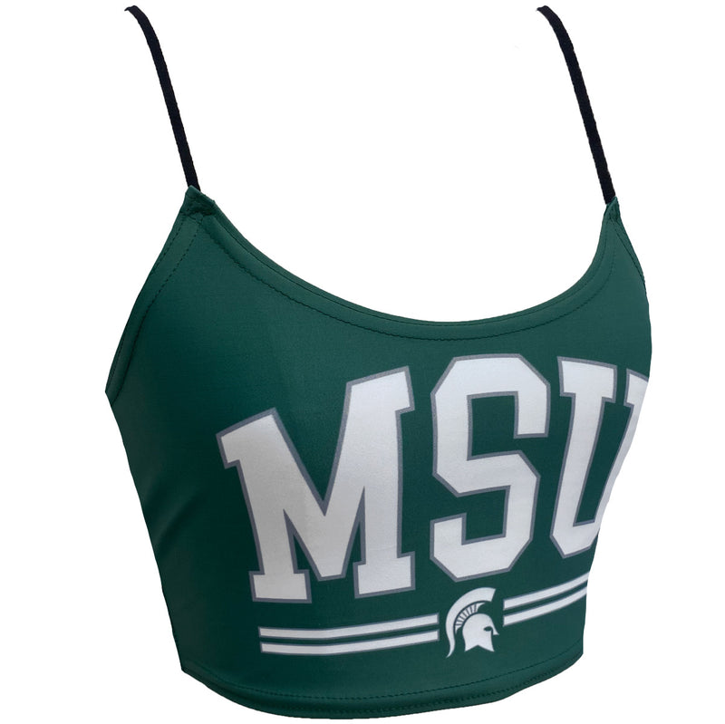 Michigan State Green Spaghetti Tank