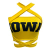 Iowa Hawkeyes Yellow Multi Way Bandeau Top