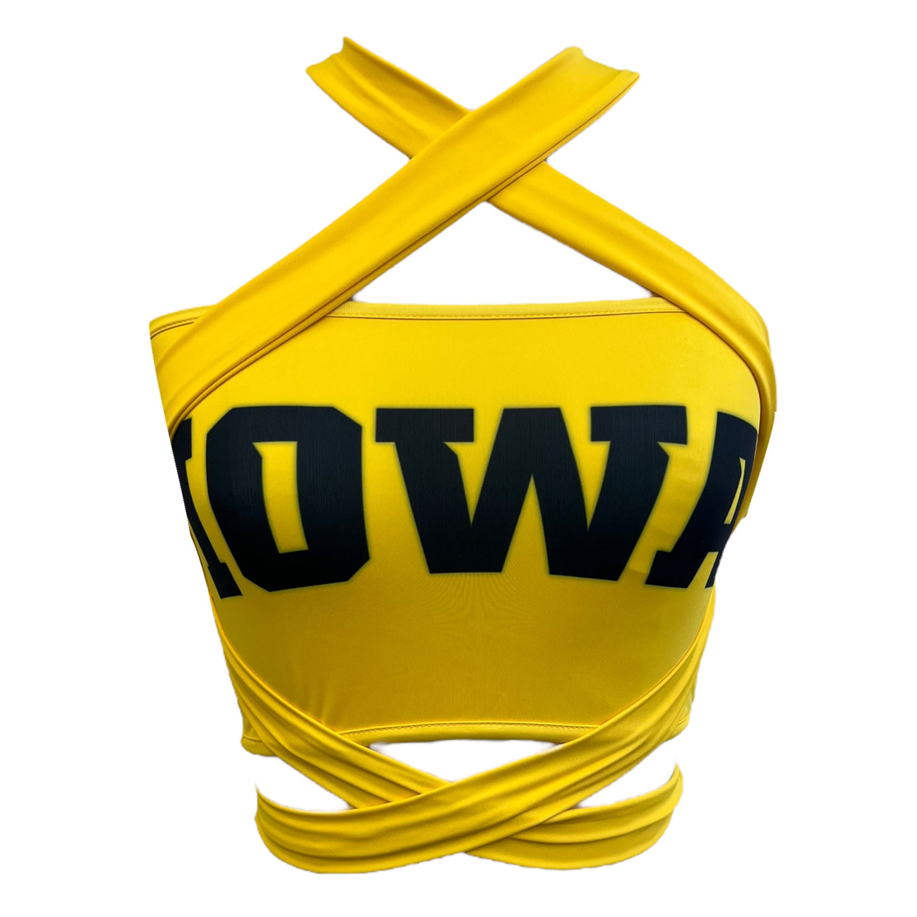 Iowa Hawkeyes Yellow Multi Way Bandeau Top