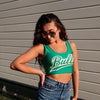 USF Green Crop Tank Top