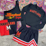 Maryland Terps Lightning One Shoulder Top