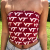 Virginia Tech Hokies All Over Tube Top