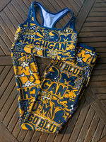 University of Michigan Collage Leggings