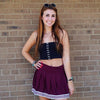 Maroon Tailgate Skirt