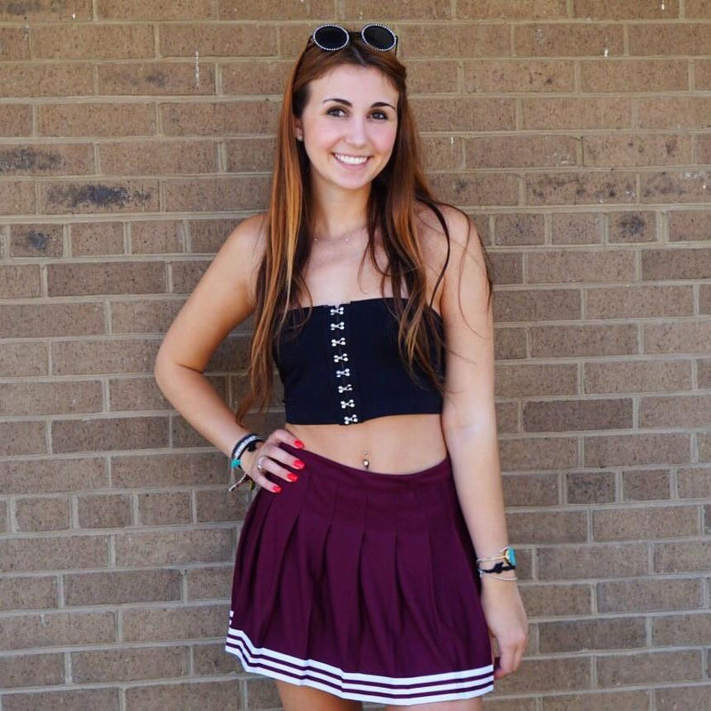 Maroon Tailgate Skirt
