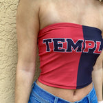 Temple Owls Two Tone Tube Top