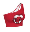 Cortland Red One Shoulder Top