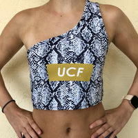 UCF Snake Skin One Shoulder Top