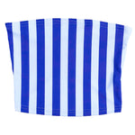 Blue & White Striped Tube Top