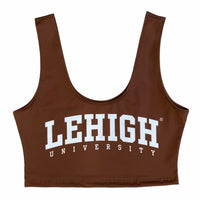 Lehigh Brown Crop Tank Top