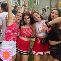 Cornell Red One Shoulder Top
