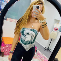 Michigan State Tie Dye Top