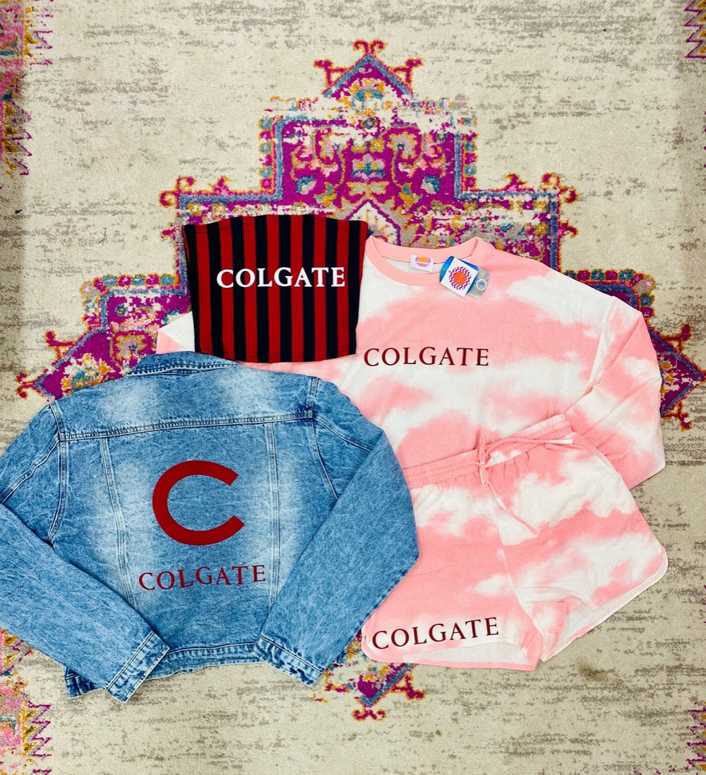 Colgate Striped Tube Top