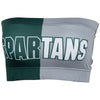 Michigan State Two Tone Bandeau Top
